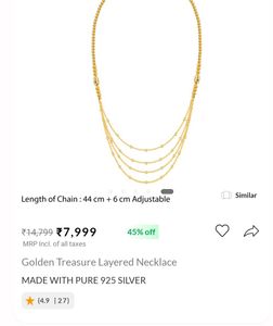 Golden Treasure Layered Necklace