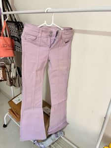Lavender Flare Jeans