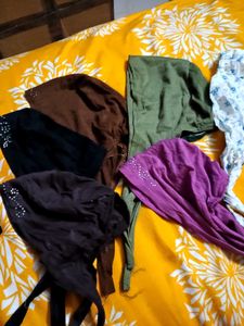 Assorted Scarves with Embellishments