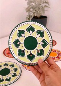 Handmade MDF Mandala Diya Holders 🪔