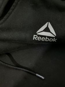 💥BUY1GET1💥 REEBOK men's cotton regular fit color block hooded sweatshirt.