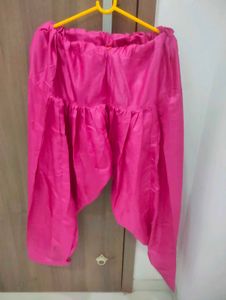 Diwali special Green Kurta With Pink Dupatta Set