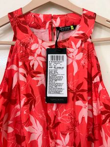 Women Red Floral Maxi Dress