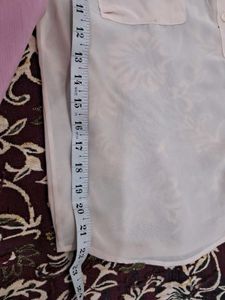 Sheer Sleeveless Button-Up Top