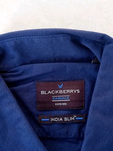BLACKBERRYS Navy Blue Short Sleeve Shirt