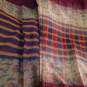 Women's Tant Saree Bengali Sari Indian Traditional Ethnic Wear For Girls Wife Women Ladies Brown Floral Design Saree Sutir Sari Cotton Multicolor Tater Sari Like New Saree Casual Daily wear Saree