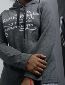 Gray Graphic Hoodie
