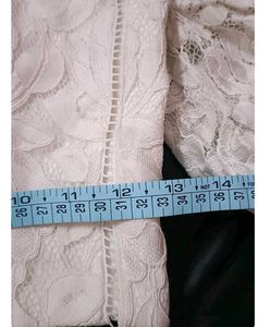 Puff Sleeve Lacey Corset Top(Imported)