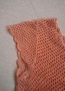 Peach Knit Top