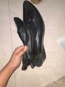 Black Wedge Heels and bellies
