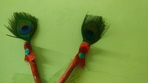 Beautiful Pens With Peacock Feathers