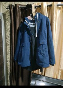 Blue Hooded Jacket dress and new facewash
