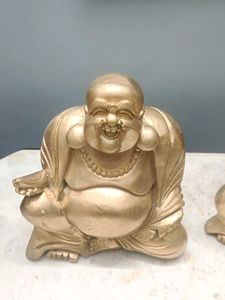 Wooden Golden Buddha Statue