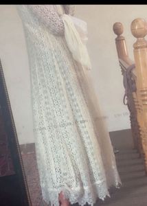 off white floor length dress/anarkali for weddings