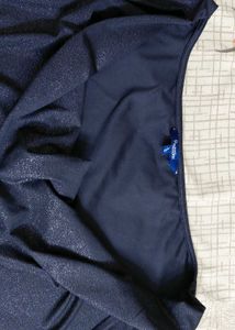 Sparkly Sleeveless Cowl Neck Top