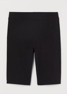 H&M Black Biker Jersey Shorts