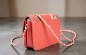 Chic Red Floral Crossbody Bag