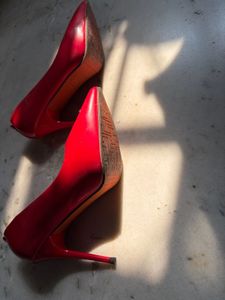 Elegant Red Stiletto Heels