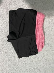 Active Black &amp; Pink Shorts