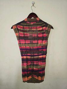 Boho Striped Cap Sleeve Top