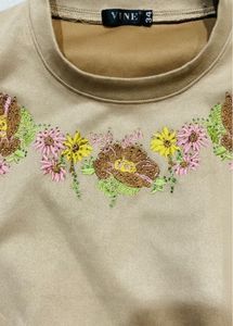 Embroidered Floral Sweater