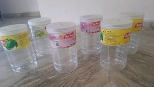 Clean Empty Plastic Jar w/ Lid