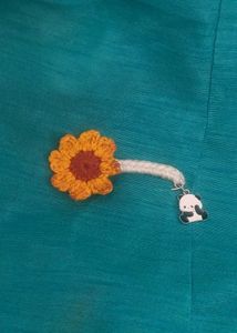 Crocheted Flower &amp; Panda Brooches