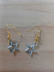 Pearl &amp; Star Charm Necklace &amp; Earrings Set
