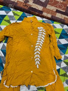 Stylish Yellow Kurta Set with Pants