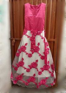 Ethnic Stylish Pink Gown 🩷