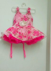 Adorable Pink Floral Baby Dress
