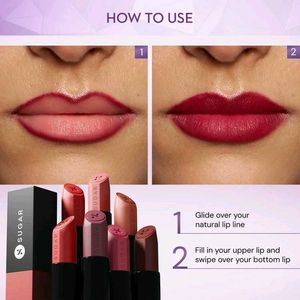 SUGAR Glide Peptide Serum Lipstick- 02 Positano Pe