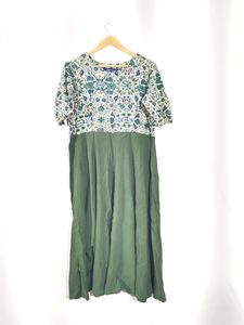 Olive Anarkali Kurta (Women's)