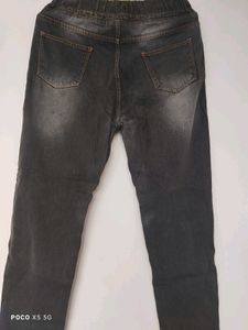 Dark Wash Denim Joggers