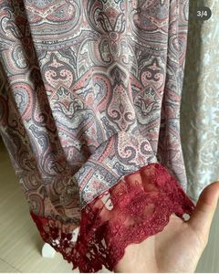 Elegant Paisley Print Maxi Dress