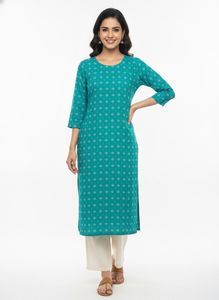 Teal Kurta