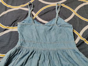 Korean One Piece Denim Dress For Women