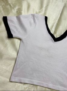 White Crop Top