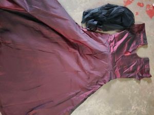 Elegant Burgundy Ethnic Gown