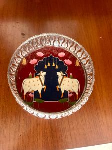 Decorative Tray with Indian Art