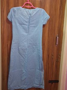 Light Blue Polka Dot Kurta💙
