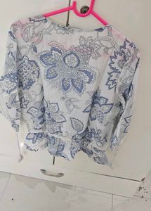 Floral Print Off Shoulder Top