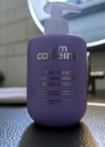M caffeine body lotion