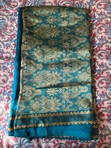 Pure silk Assam Paat Saree with attached borders