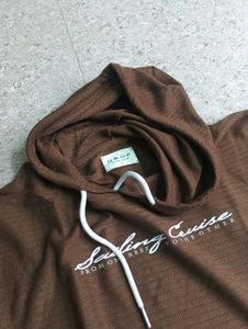 Short Sleeve Hoodie with Pocket