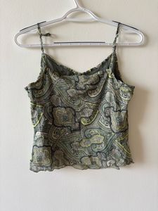 Sheer Paisley Cami Top
