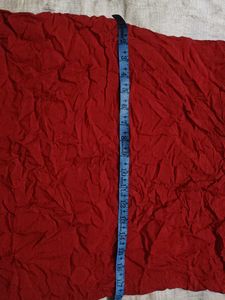 Red Embroidered Kurta