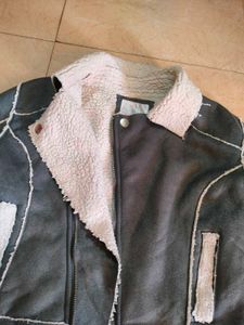 Gray Biker Jacket 🧥🏍️🦈🦭🪨🐏