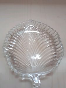 GLASS DECORATIVE BOWL FOR DRY FRUITS AND SPICES