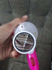 Compact Pink Hair Dryer